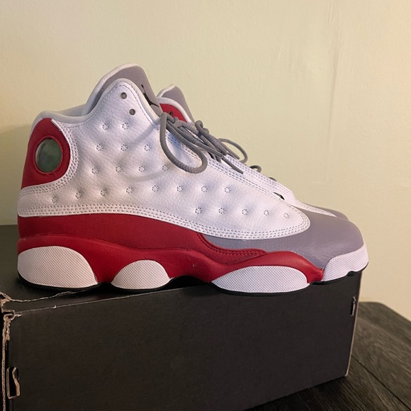 Gently worn, no creases, good condition Air Jordan Nike-13 Retro, Grey Toe. - Picture 8 of 9